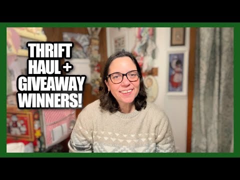 THRIFT & GOODWILL HAUL + FINAL THRIFTMAS GIVEAWAY WINNERS ANNOUNCED!