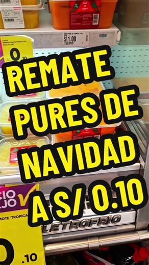 Remate de Purés Navideños a S/ 0.10 en Plaza Vea