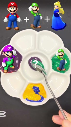 Super Mario Color Mixing#colormixing #satisfying #supermario #mario #art #games #relaxing