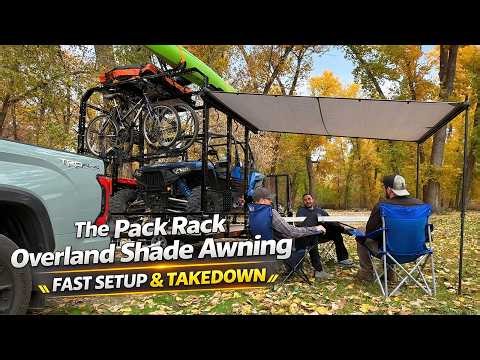 Turn Your Trailer Into Instant Shade | Pack Rack Overland Awning Setup