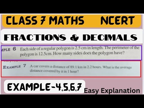 Class 7 Chapter 2 Example 4, 5, 6 & 7 - Fractions and Decimals - NCERT Maths Class 7