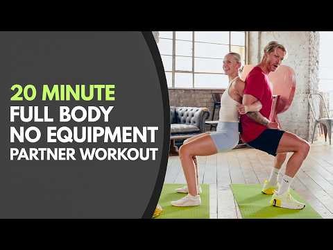 20-Min Full Body Partner Workout (No Equipment!)| Fun Beginner Workout At Home | Welltech