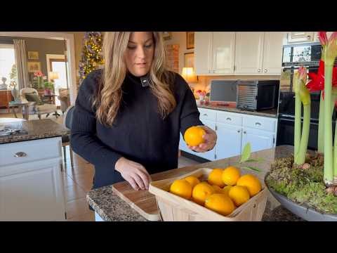 Lemon Harvest, Simple Fern Centerpiece & Surprising My Mom w/ Magnolia Wreaths! 🍋🪴🥰