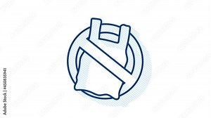 Say no to plastic bags poster. The campaign to reduce the use of plastic bags to put. Motion graphics.