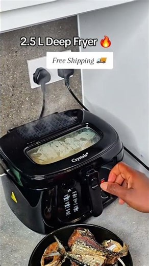 Deep fryer just go easier and cleaner. no more splashing of oil.