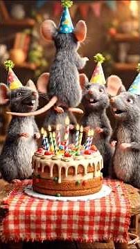 Cute Mouse Birthday Party 🐭🎉 | Funny & Adorable Animal Celebration