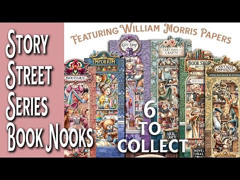 Story Street Book Nook Tutorial - Printable Papercraft for Christmas & Beyond