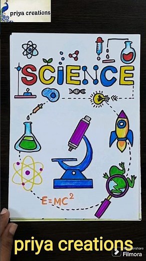 science project | science border design for project | front page decoration for science notebook