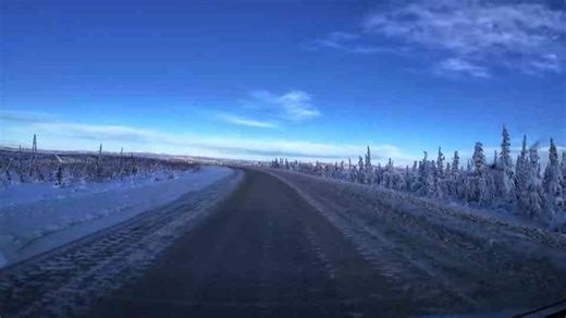 I drove on Alaska's most treacherous ice road to the Yukon River