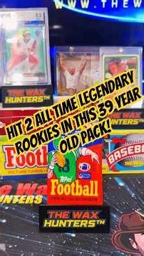 Hit 2 All Time Legend Rookie Cards Out of This 39 Year Old Pack! #sportscards #topps #football