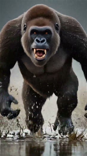 Rescue Turns Into a Fall : Baboon Mother vs Crocodile | Life Million Years Ago. #humanevolution