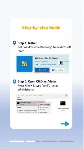 Windows File Recovery CMD: Step-by-Step Guide #windowsfix #filerecovery #cmd