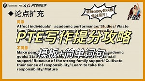 PTE写作攻略 | 模板+简单词句
