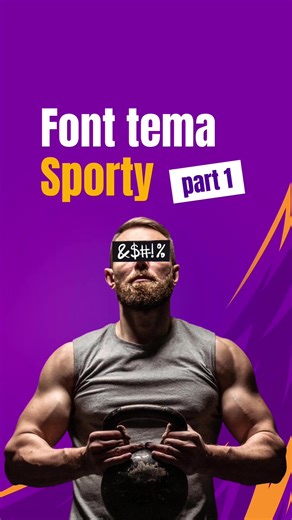 Font tema sporty part 1 Tulis IKAN LELE di kolom komentar, nanti aku kirim file font nya via DM #fontspace #fontsporty #fontsport #sportfont #sportfonts #canvadesign #canvatutorial #canvafonts #canvaindonesia #canvatricks #tipscanva #tutorialcanva