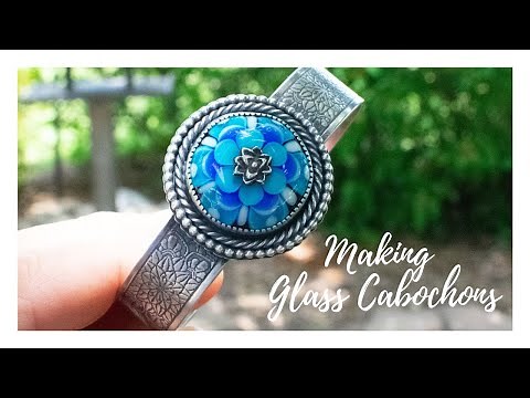 The Art of Lampwork Glass - How to make a glass cabochon