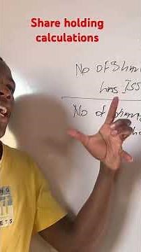 Shareholding calculations accounting grade 12