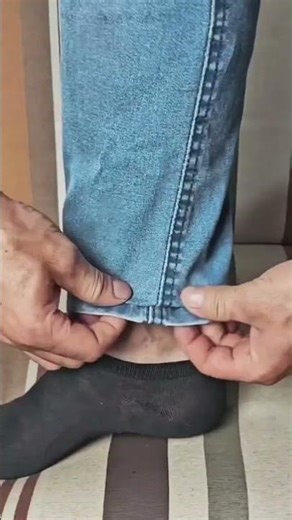 how to straighten skinny jeans using rubber #shortvideo