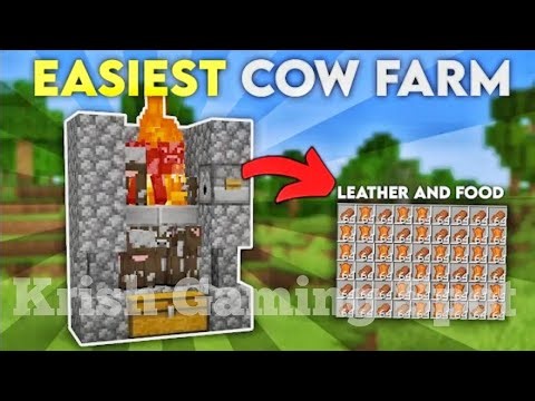 Easiest Cow Farm Tutorial inMinecraft 🤯 ( MCPE / Minecraft Bedrock /Xbox /PC)