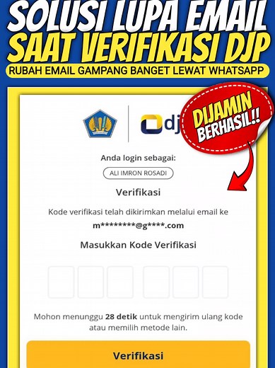 Cara Ganti Email DJP Online 2025 untuk Lapor SPT