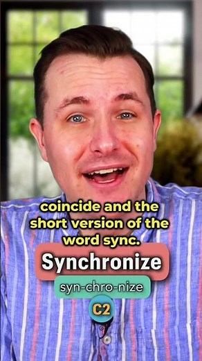 Synchronize - Meaning, Pronunciation, Synonyms and an Example Sentence (English Word of the Day)