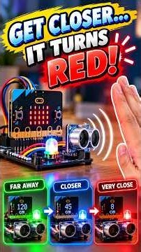 The Easiest Way to Build a Distance Sensor 🛠️✨ #microbit #arduino #shorts