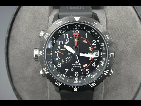 Citizen Promaster Altichron Eco Drive Radio Controlled Altimeter/Compass BN4044-15E