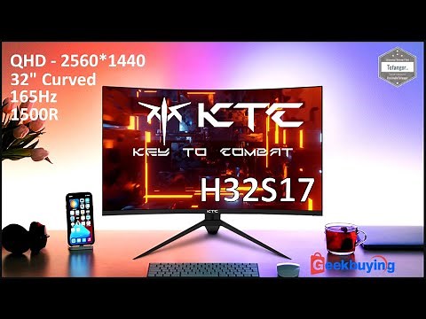 KTC H32S17 32" Curved PC Monitor - 2560x1440 QHD - 165Hz ❤️ My new Gaming Monitors - Unboxing