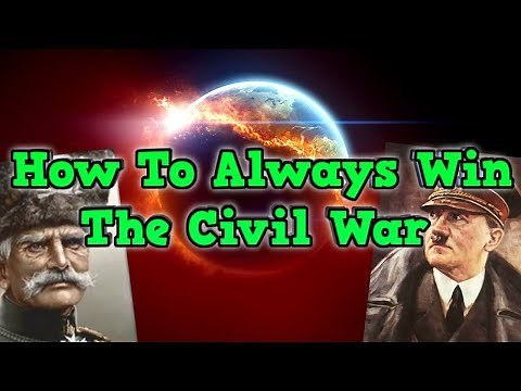 Hearts Of Iron 4 - How to ALWAYS WIN a civil war (Challenge Exploit)