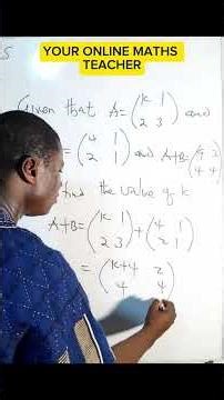 Solved Question (matrices)