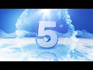 ❄️5 second countdown timer with sound effects ❄️ 4k