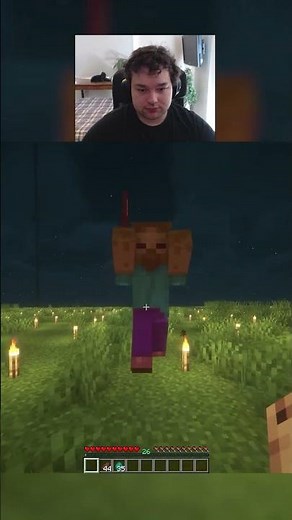 Killing a zombie unarmed in minecraft day 92 #shorts #viralshorts