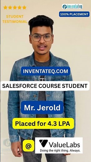 Didn’t Know What Skills Matter → Now Salesforce Role at ValueLabs (4.3 LPA)