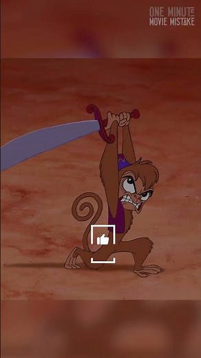 Handle Reduction in Aladdin (1992) #aladdin #abu #scene #edit #moviebloopers #moviemistake #sword