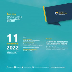 Sophia University Institute Impactful Minds - Università Sophia