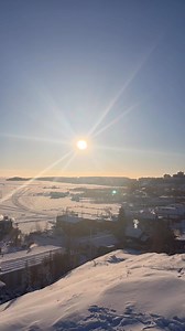 Pretending I’m in Hawaii right now because of the sun 🌞 Lol 😆 My beautiful city, Yellowknife. | Billy Ray Astor Villarin
