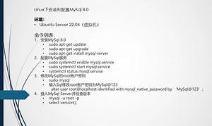 Ubuntu Server 22.04中安装MySql 8.0