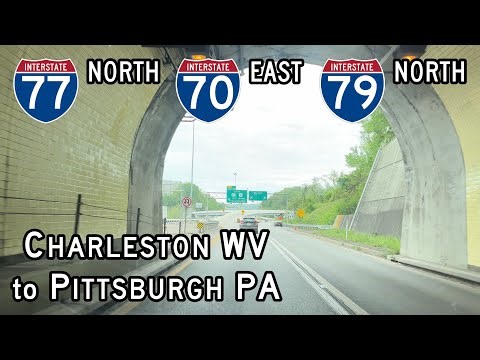Driving from Charleston, WV to Pittsburgh, PA via I-77, I-70, and I-79