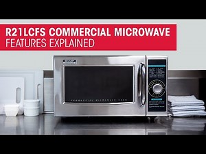 Sharp R21LCFS Commercial Microwave | Quick-Set Timer & Durable Design