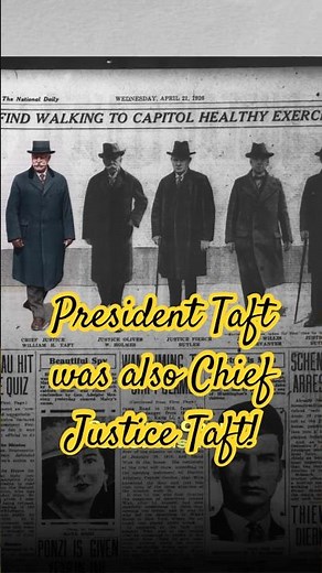 The Only President on the Supreme Court #americanhistory #onthisday #1920s
