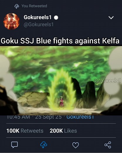 3.4K views · 96 reactions | Goku SSJ Blue fights against Kelfa | Gokureels1 | Facebook