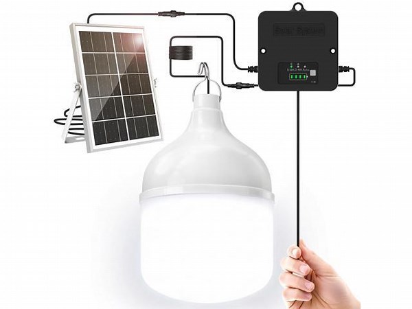Solar Shed Light Indoor Outdoor, 6500K Daytime Available Pendant Light with Pull String, Power Display & Mode Indicator, IP65 Waterproof Solar Lights with 3 Lighting Modes for Garage Gazebo - 1 Pack - Newegg.com