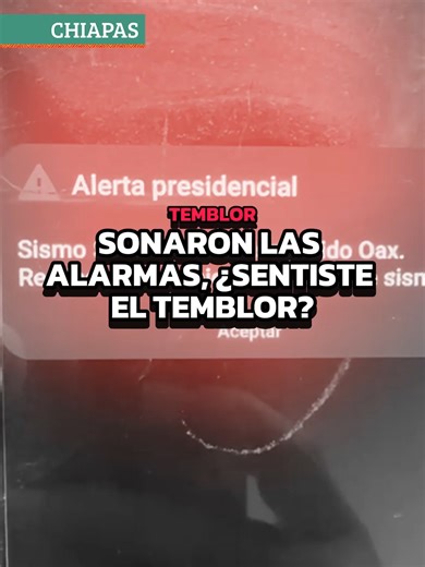 La tarde de este domingo llegó un alerta sísmica a miles de celulares en el país; tembló en Puerto Escondido, pero en Chiapas no fue perceptible el movimiento. #NoticiaAlMomento #CuartoPoderMX #TuDiarioVivir #México #Chiapas