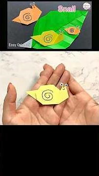 【簡単折り紙】可愛い かたつむり🐌How to make snails#カタツムリ#घोंघे#snails#蝸牛#달팽이#折り方#おりがみ#origami#紙#종이#DIY#作り方#shorts