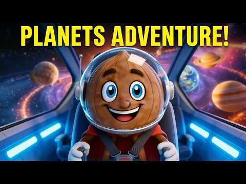 Walnut Man Explores All 8 Planets 🌍 | Educational Space Song for Children