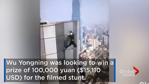 Chinese ‘daredevil’ dies after plunge off 62-storey building