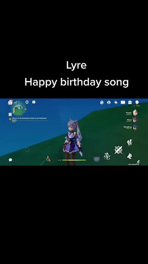 Genshin Lyre Happy Birthday Song Notes