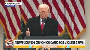 545K views · 30K reactions | WATCH: President Trump sounds off on Chicago’s violent crime crisis following the train attack that critically injured a 26-year-old woman. | Fox & Friends | Facebook
