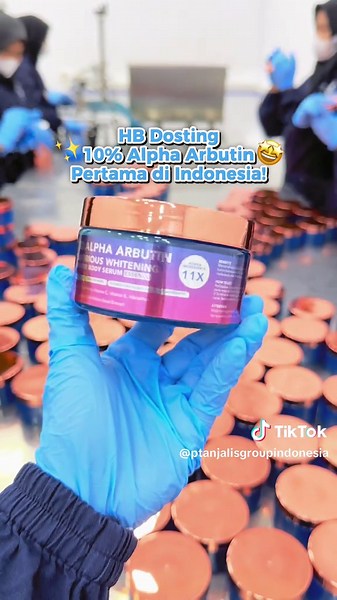 HB Dosting 10% Alpha Arbutin Pertama di Indonesia🤩 #AnjalisGroup #MaklonKosmetik #ProdukUnik #BeautyBusiness #PabrikKosmetik