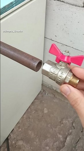 DIY plumbing basics. How to securely connect a faucet to a metal pipe without threads #shrots #diy