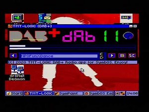 DAB+ APP running on MSX2 in SymbOS multitasking OS Z80 3.5 mhz machine.